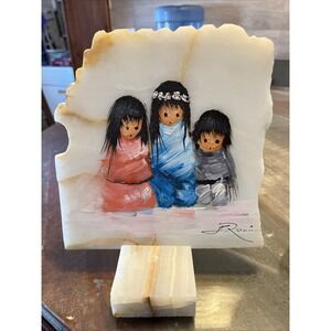 De Garcia Inspired Painted Marble Piece